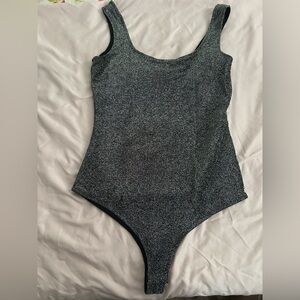 Iris Shimmering Gray Bodysuit